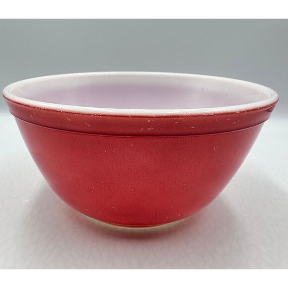 Vintage Pyrex Primary Red 402 Nesting Mixing Bowl 1.5QT - Picture 1 of 9